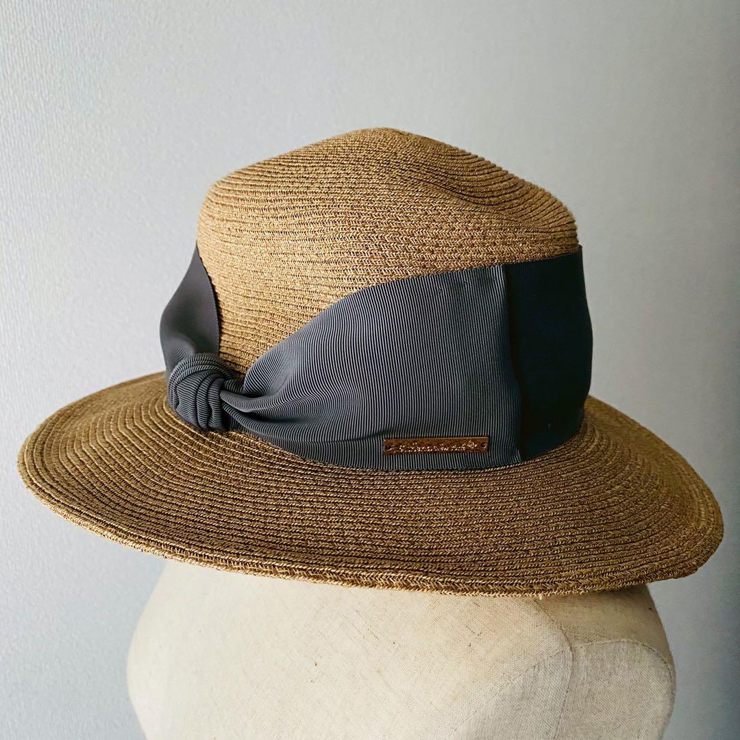 アシーナニューヨーク●極美品●石原さとみ着用モデル カミラ リボンストローハット
