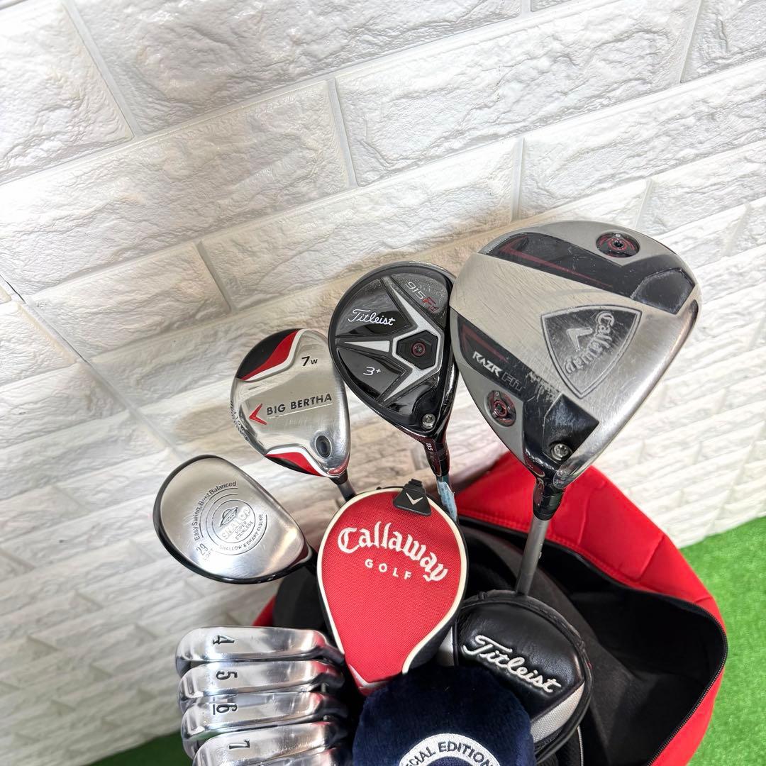 ゴルフセット　豪華　キャロウェイ　飛距離抜群　メンズ　すぐ使える　NIKEバッグ