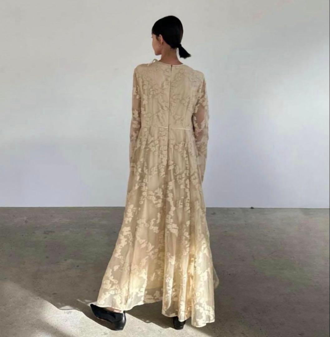 CLANE クラネワンピースBULGED FLOWER JACQUARD