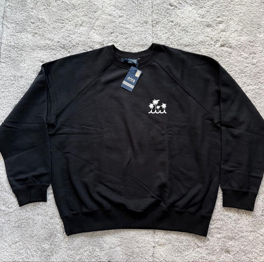 【新品】mutaMARINEクルーネックスウェットブラックXXL