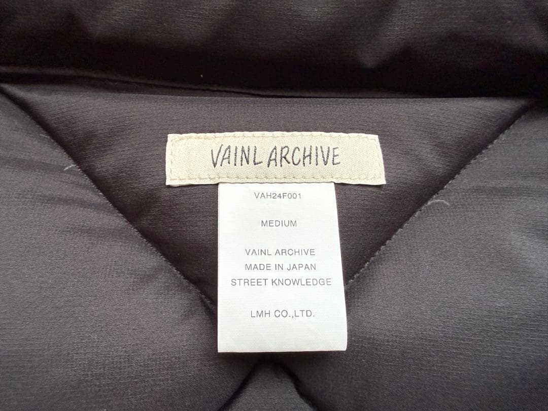 VAINL ARCHIVE / PUFF JKT ダウンジャケット M