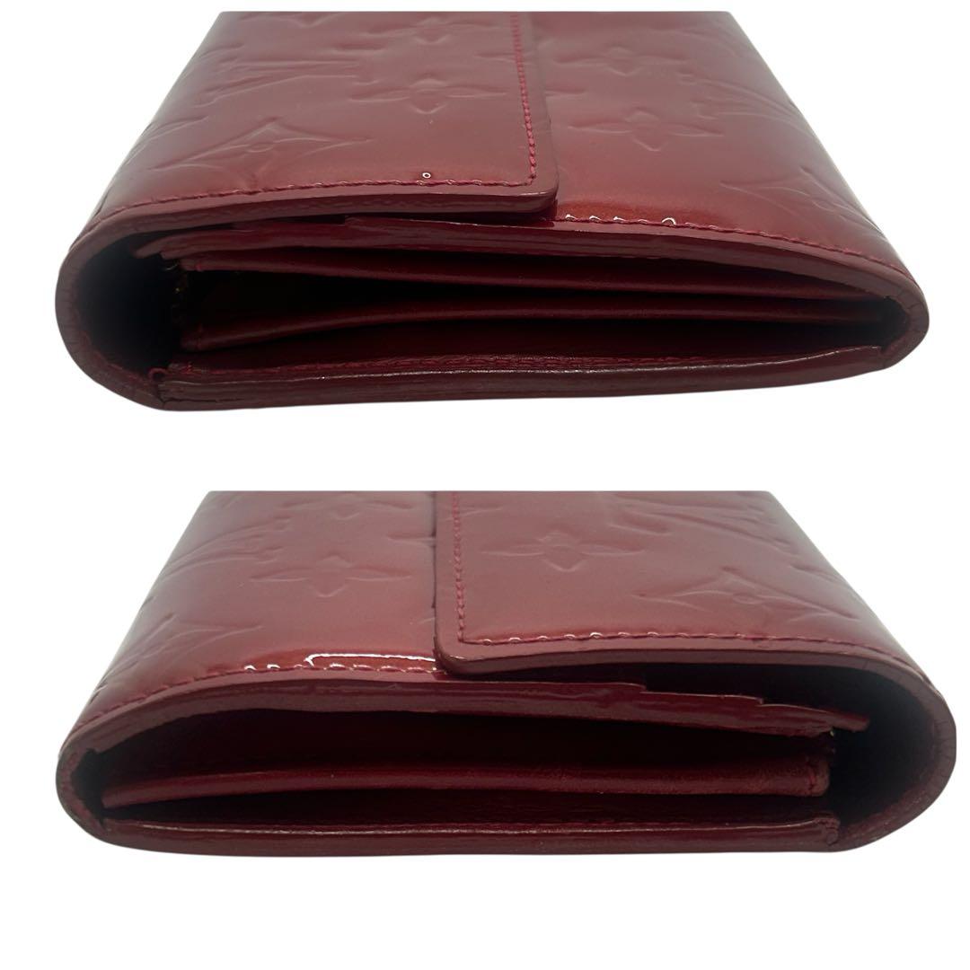 【極美品】ルイヴィトン ヴェルニ 長財布 ボルドー 艶感良好