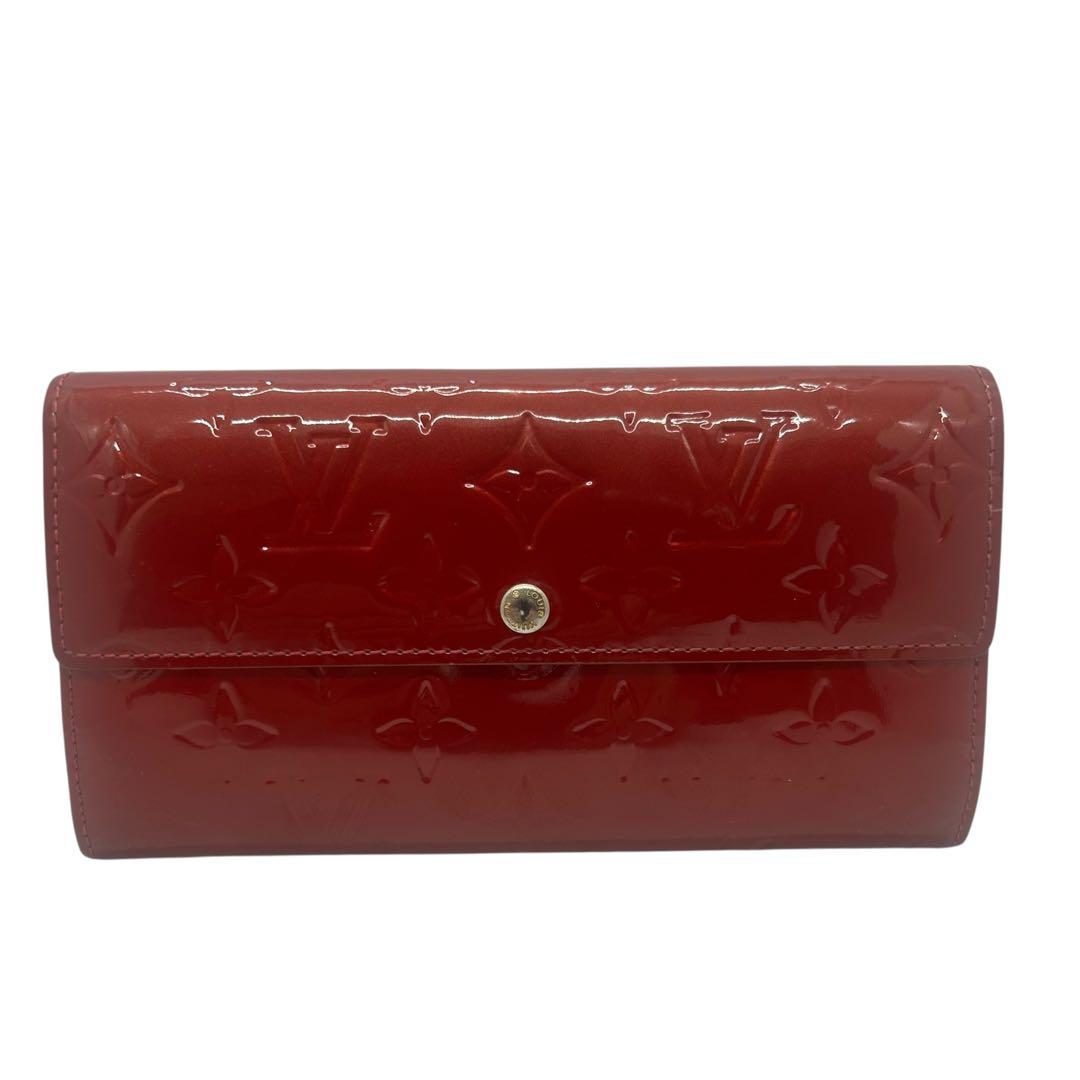 【極美品】ルイヴィトン ヴェルニ 長財布 ボルドー 艶感良好