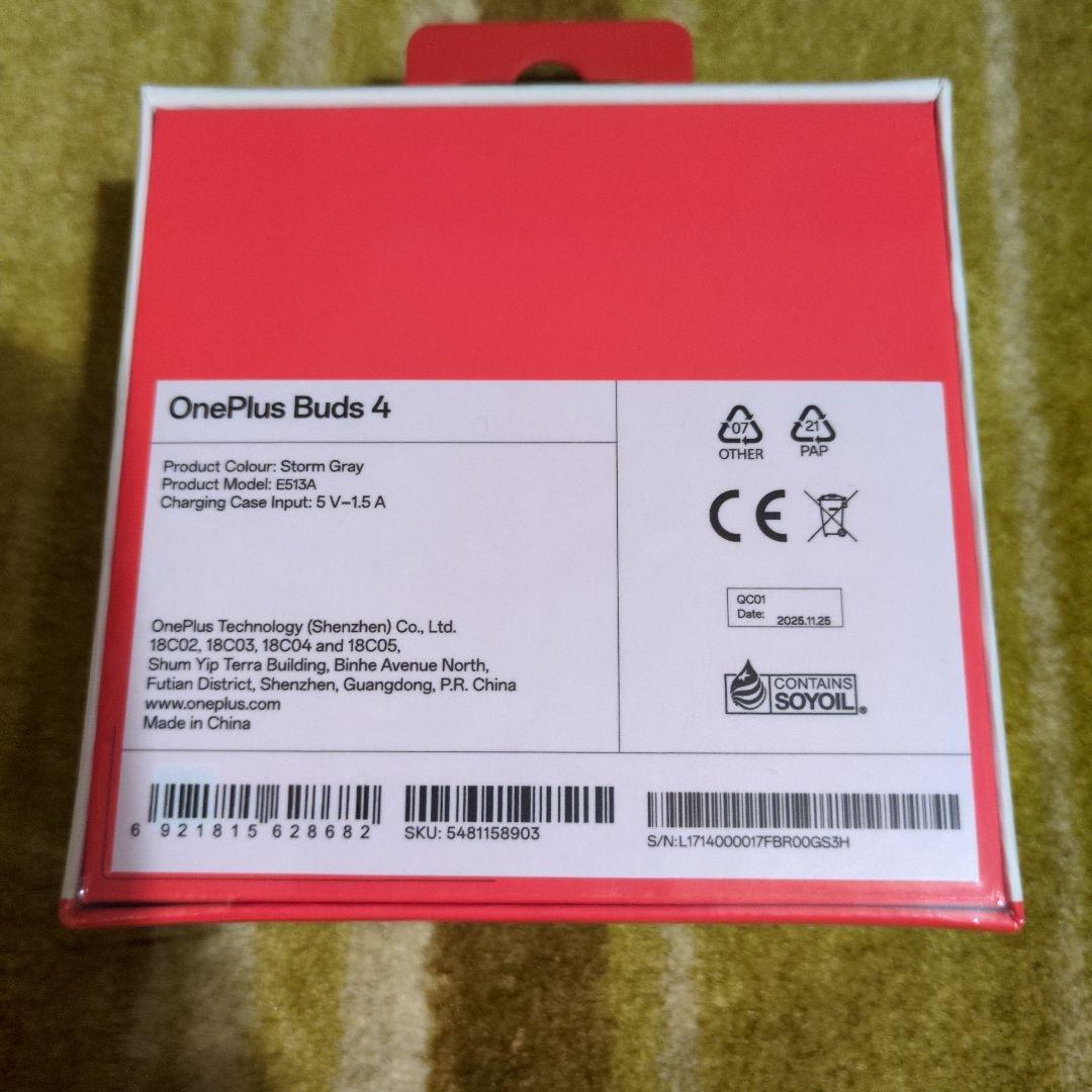 OnePlus Buds 4 グローバル版 ブラック