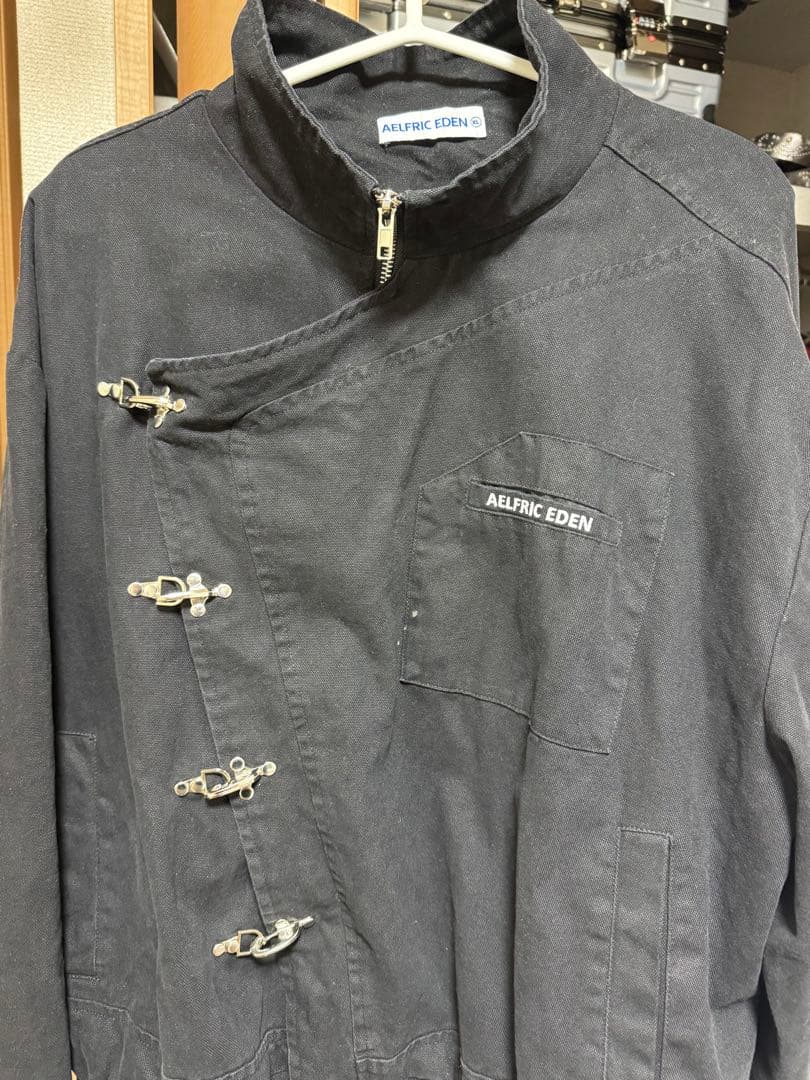 AELFRIC EDEN ブラック ファイヤーマンジャケット