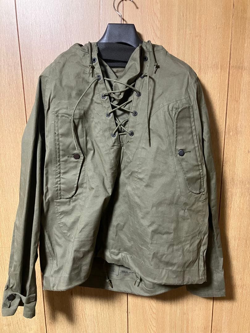 レインパーカー 米軍実物 SMALL デッキパーカー