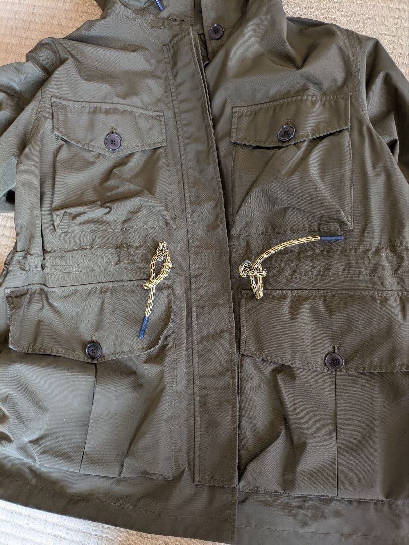 AIGLE フード付きモッズコート 38サイズ オリーブ