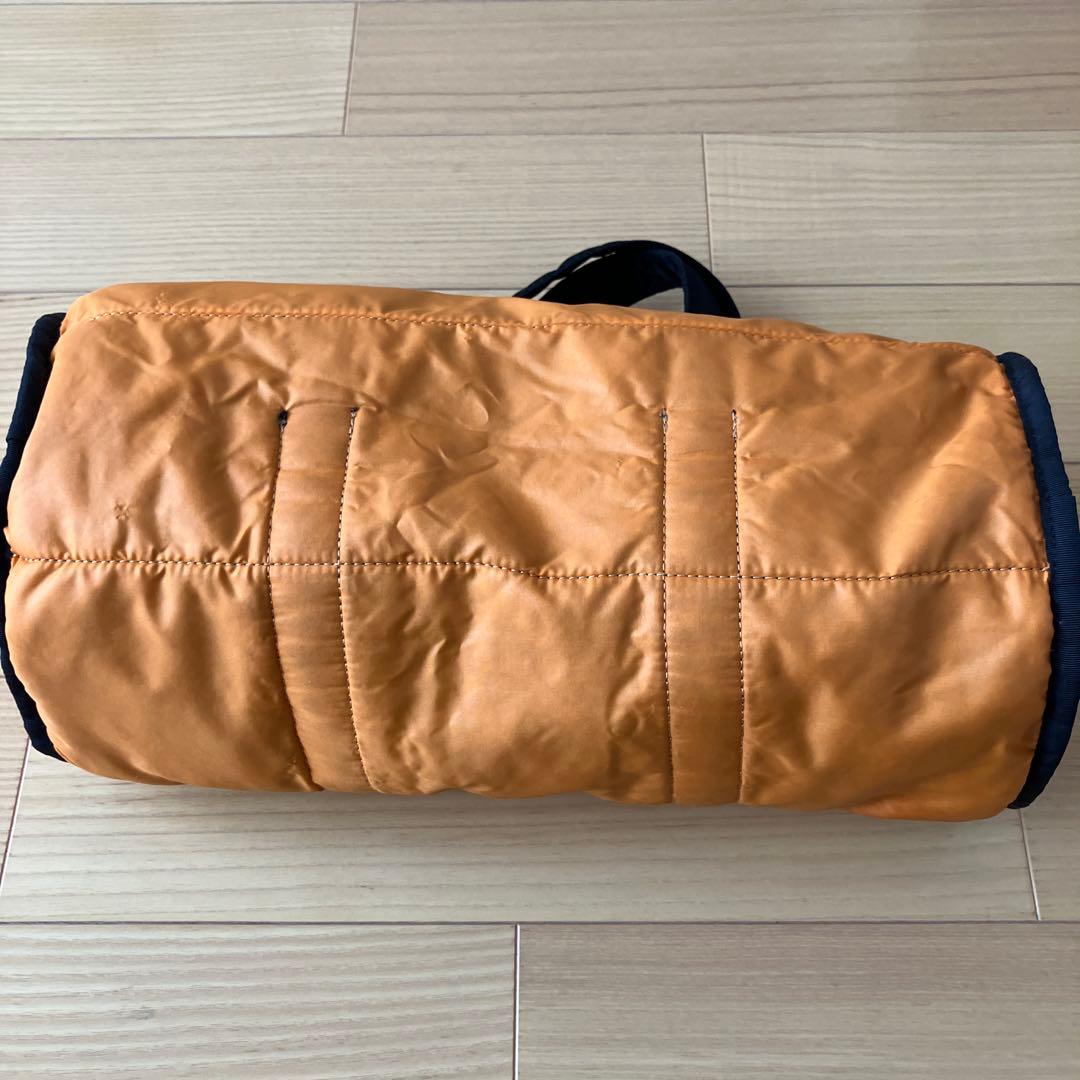 美品　PORTER ポーター ミニボストン ドラムバッグ ブラック　タンカー