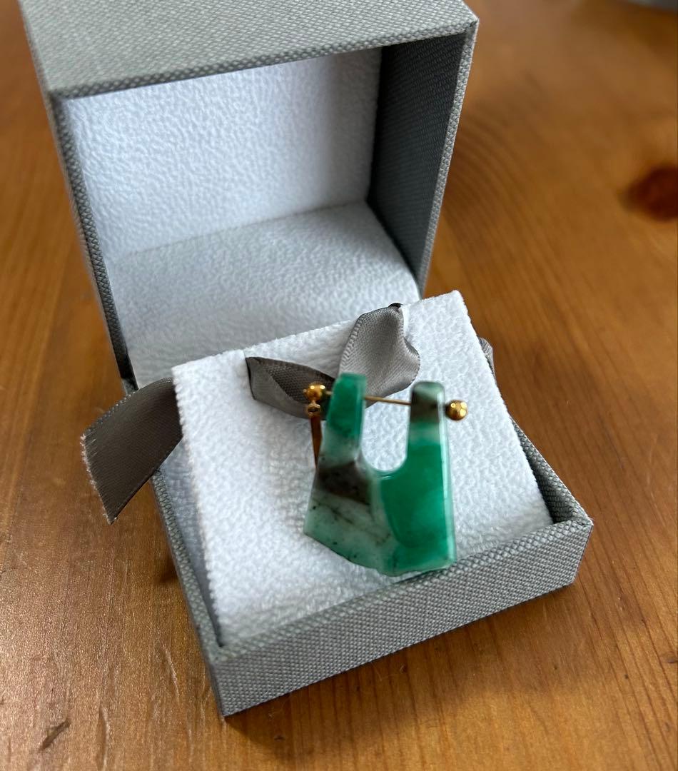 ころんたん　MONAKA モナカジュエリー エメラルド ロックピアス