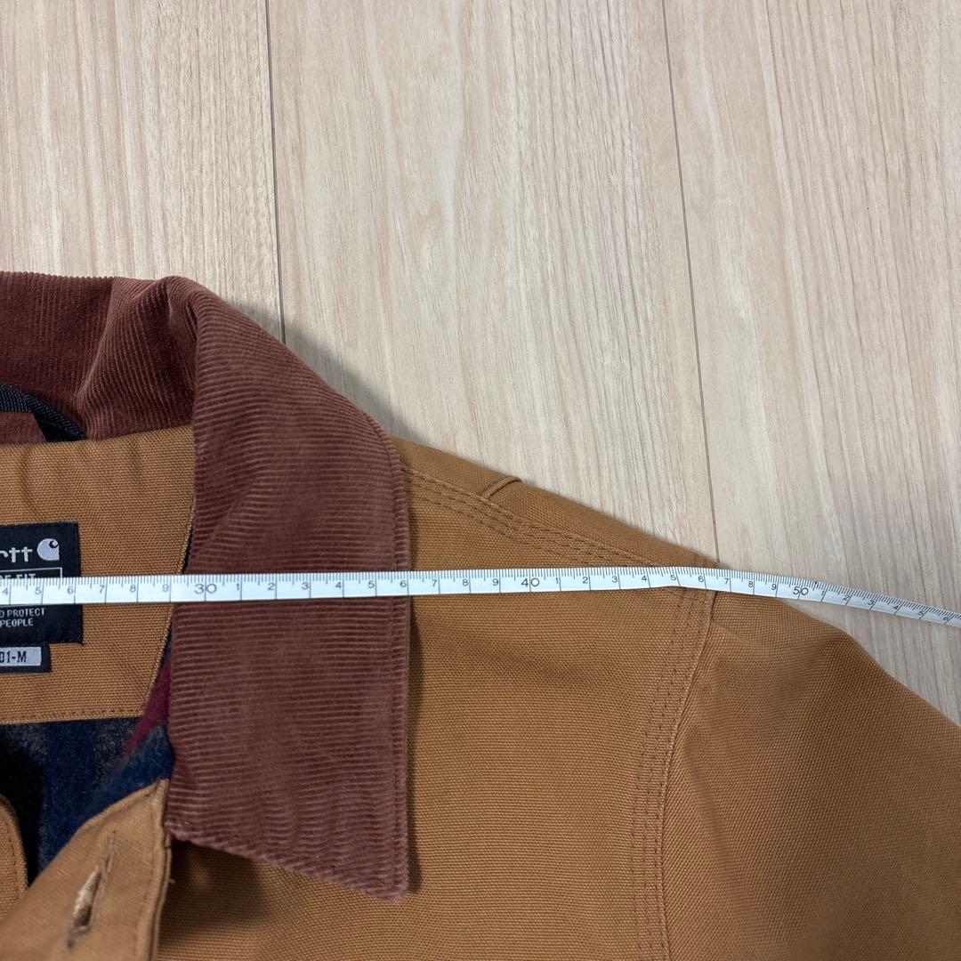 carhartt ブラウン ダックチョアコート　S ブランケット裏地　C01-M