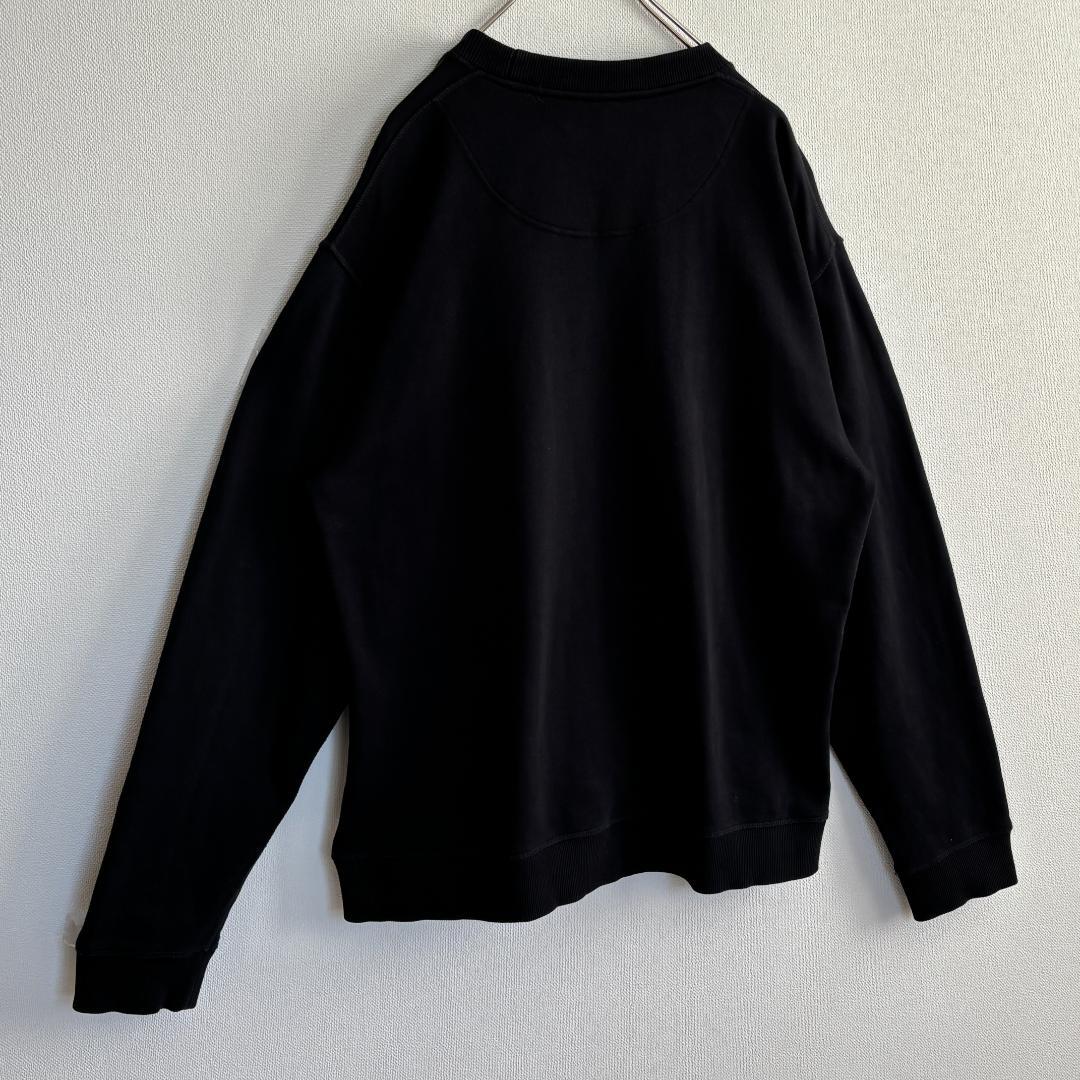 【名作・美品】KENZOケンゾー/スエット/刺繍ブルータイガー/ブラック/2XL