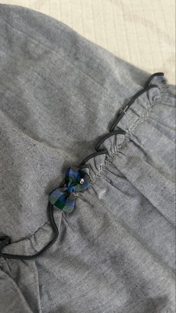 ファミリア　リバーシブル　スカート　ブルー