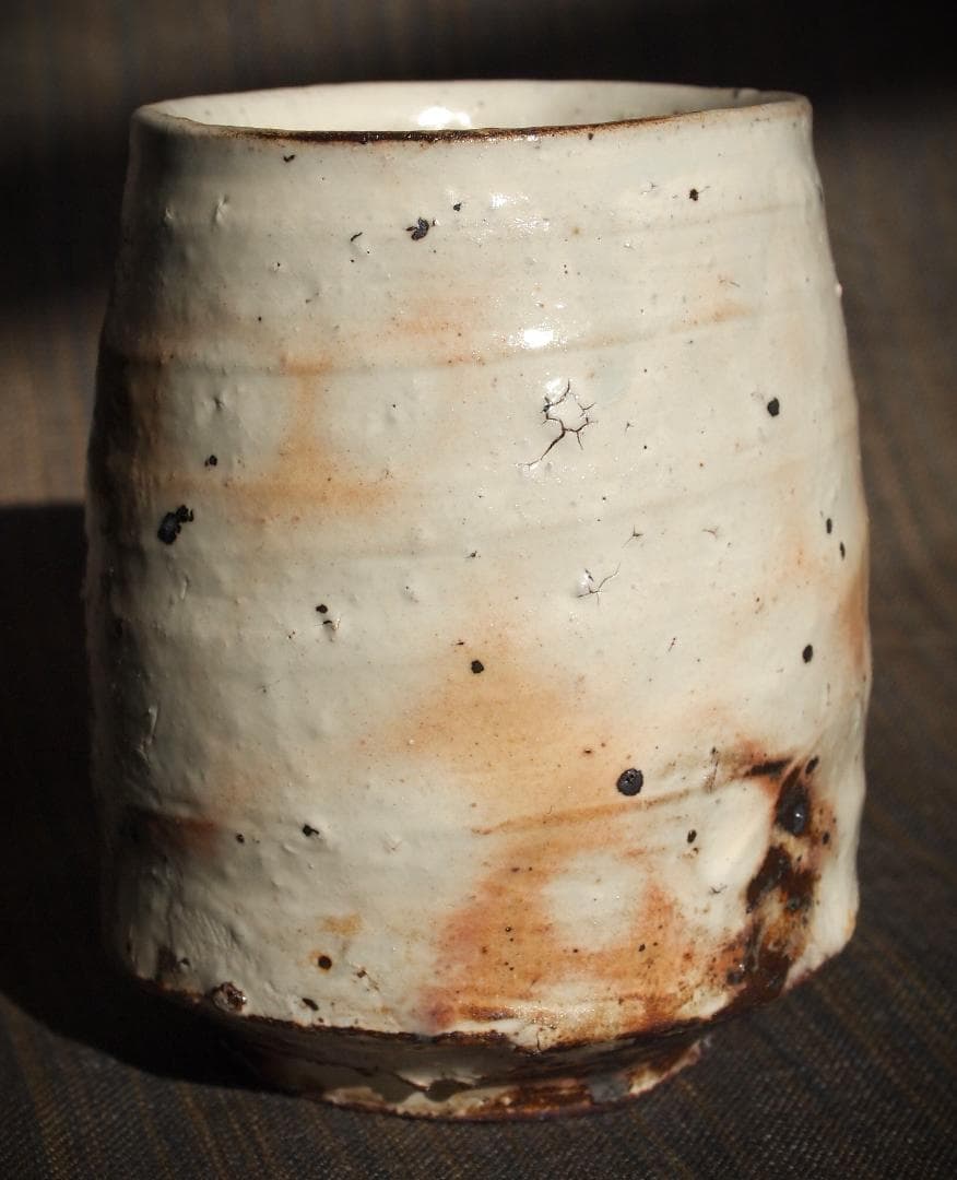 人気作家★辻村塊【師＆父：辻村史朗】★粉引湯のみA