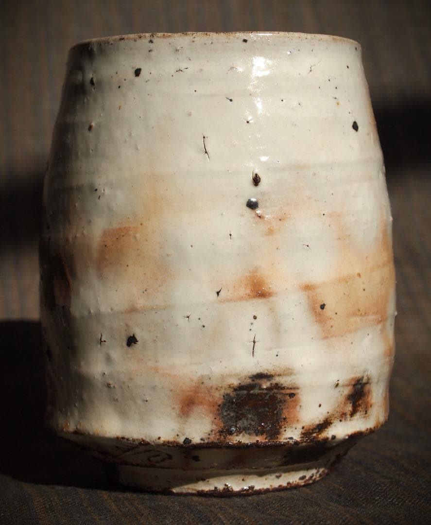 人気作家★辻村塊【師＆父：辻村史朗】★粉引湯のみA