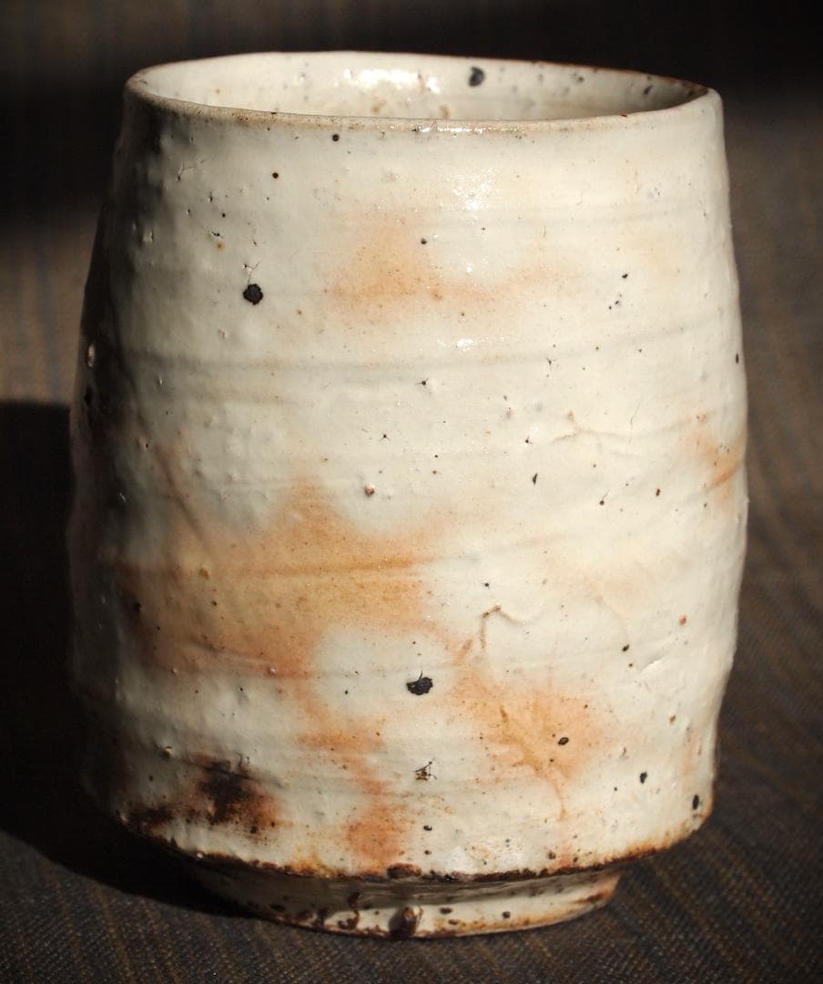 人気作家★辻村塊【師＆父：辻村史朗】★粉引湯のみA