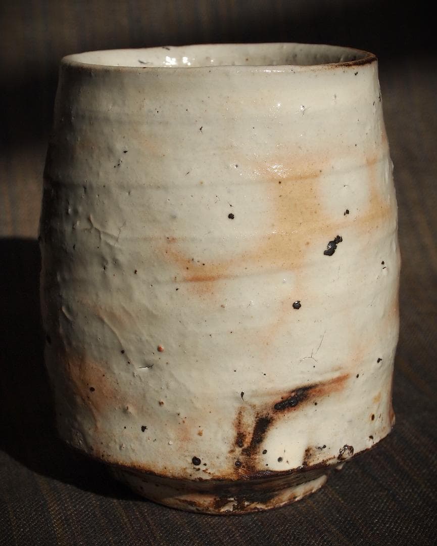 人気作家★辻村塊【師＆父：辻村史朗】★粉引湯のみA