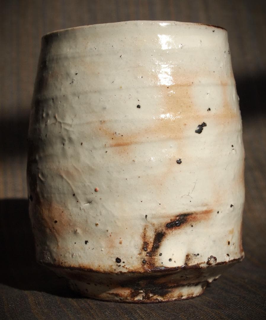 人気作家★辻村塊【師＆父：辻村史朗】★粉引湯のみA