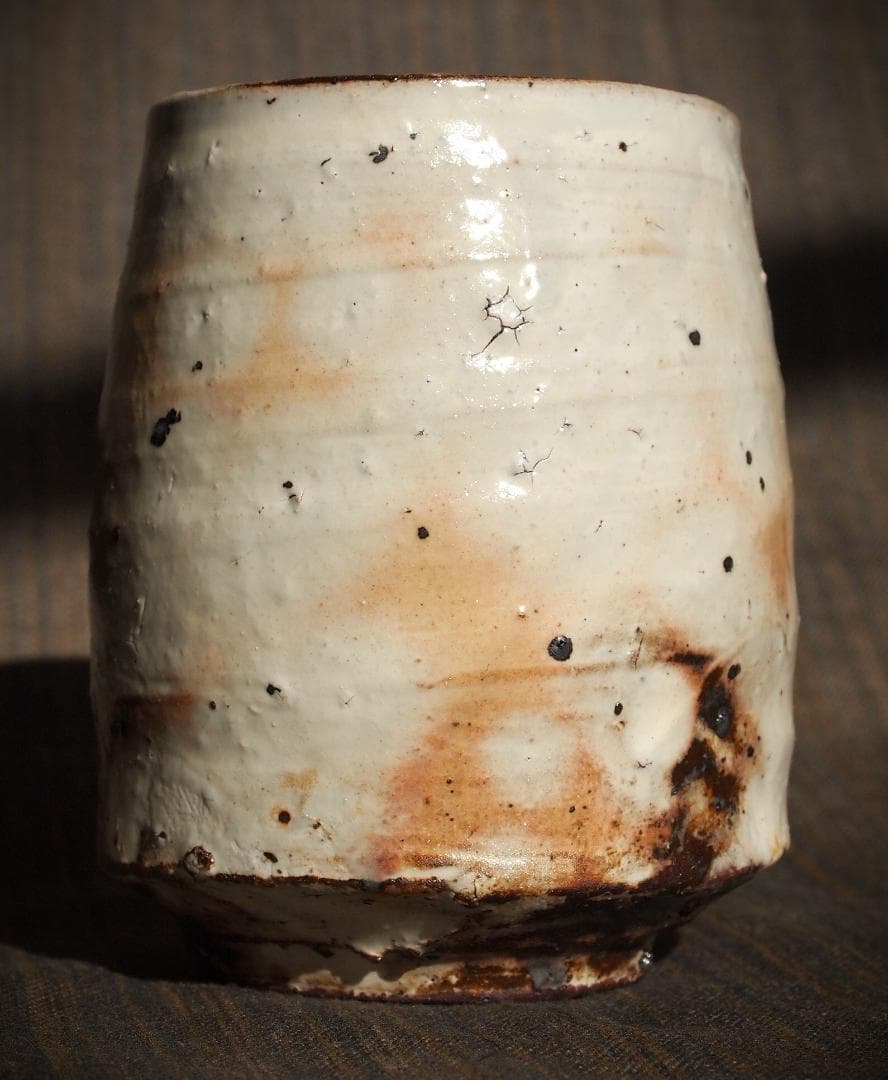 人気作家★辻村塊【師＆父：辻村史朗】★粉引湯のみA