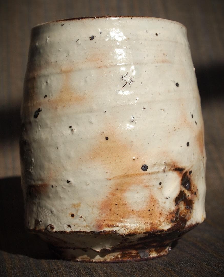 人気作家★辻村塊【師＆父：辻村史朗】★粉引湯のみA