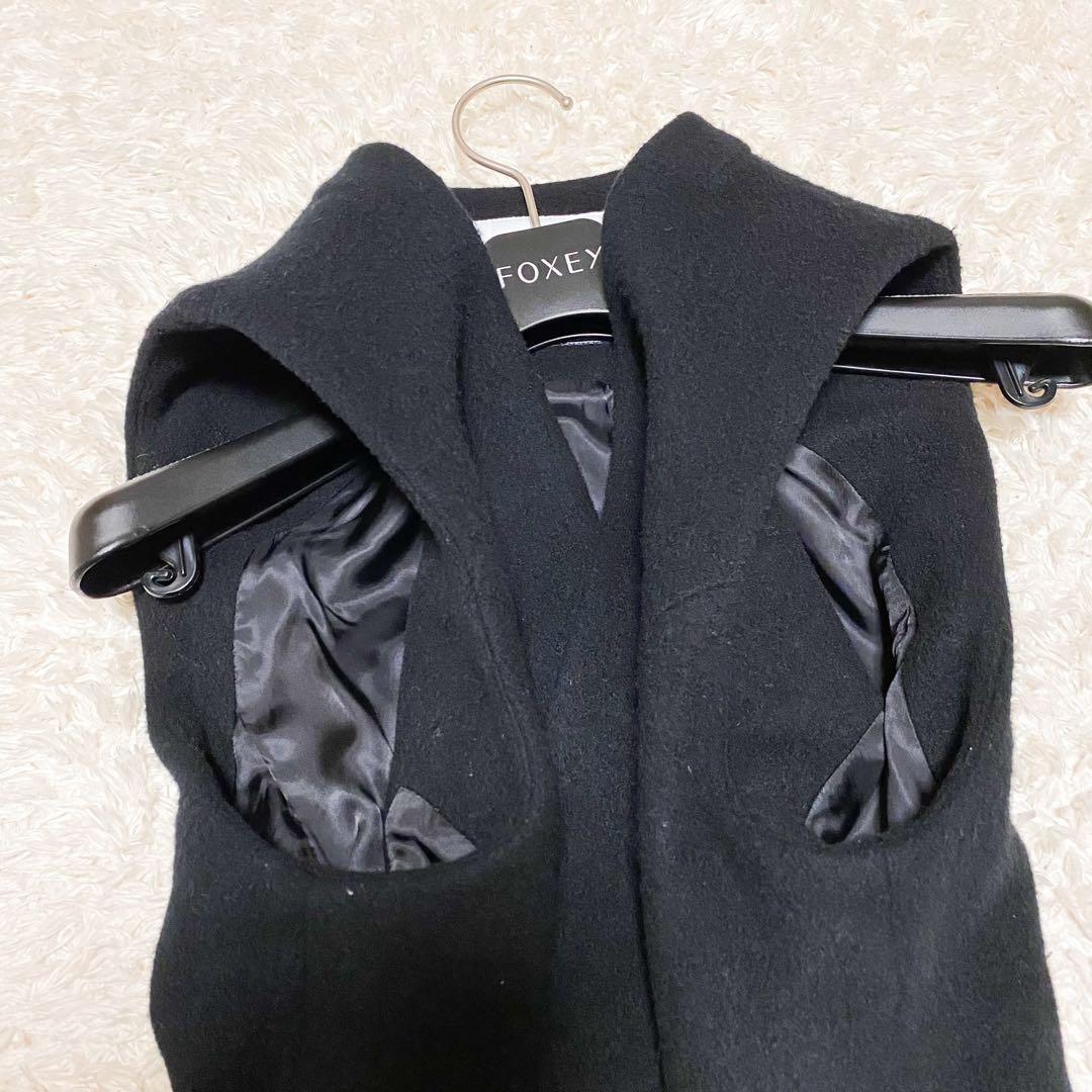 ボーダーズアットバルコニー　ジレ　ベスト　ロングワンピース　ウール100%