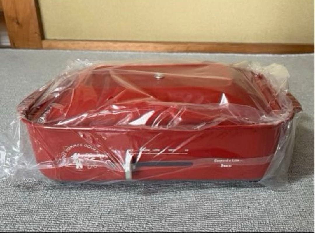 リサとガスパールホットプレート　赤（BRUNO）未使用