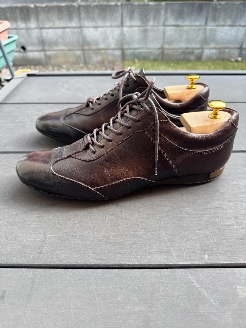 美品　大塚製靴　ジェントル　ビジネススニーカー HS-6009 チョコ ブラウン