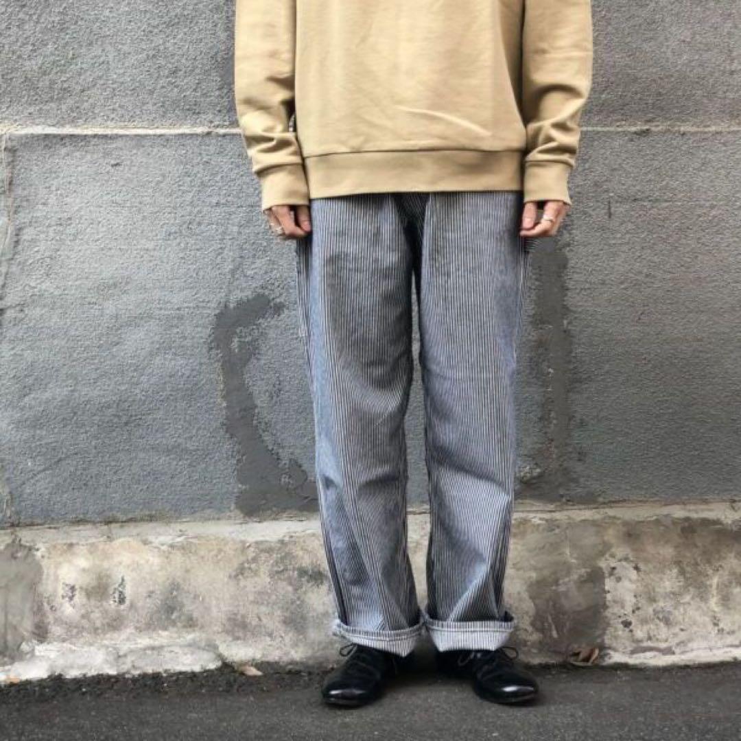お洒落◎美品◎お洒落◎シルエット◎価格◎Lee ヒッコリー　ペインターパンツ