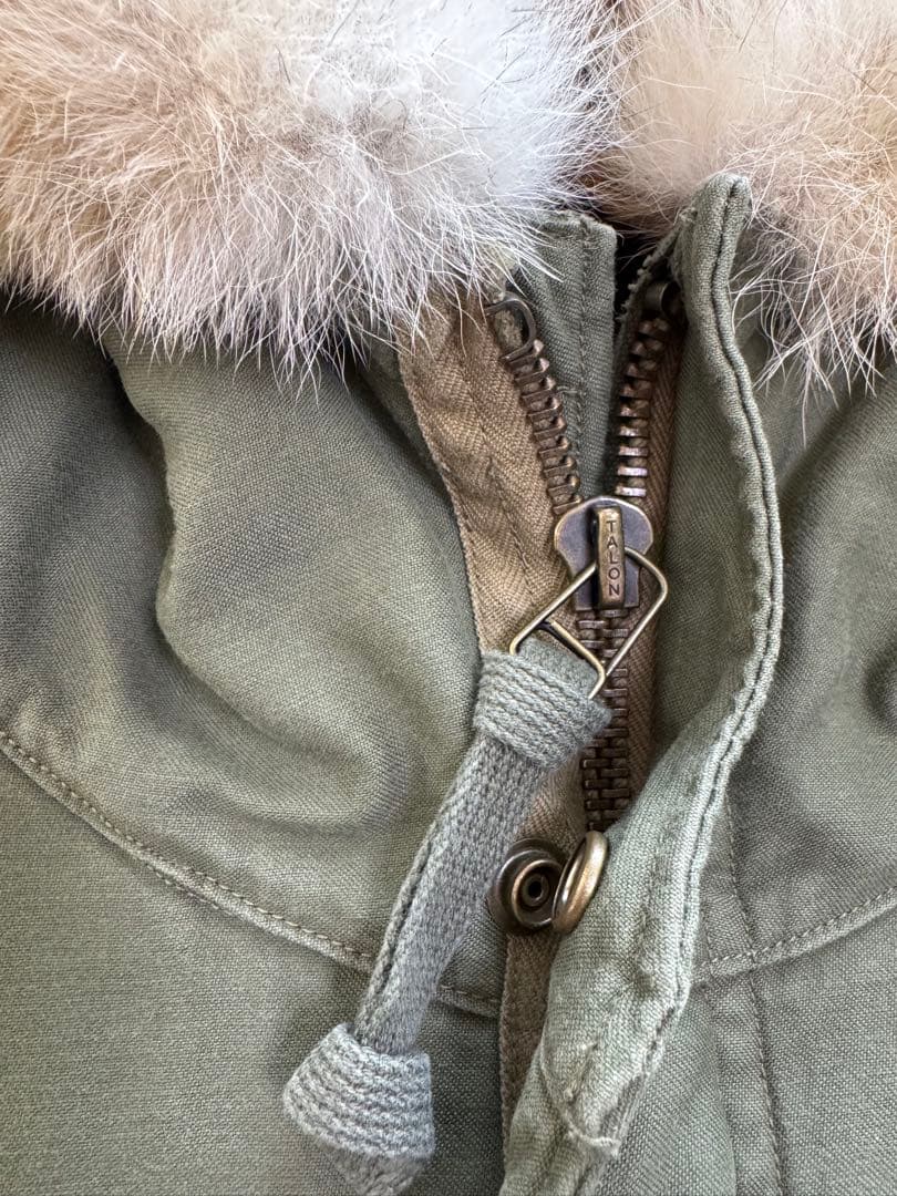 ワコマリア モッズコート レオパード ボア L コヨーテファー