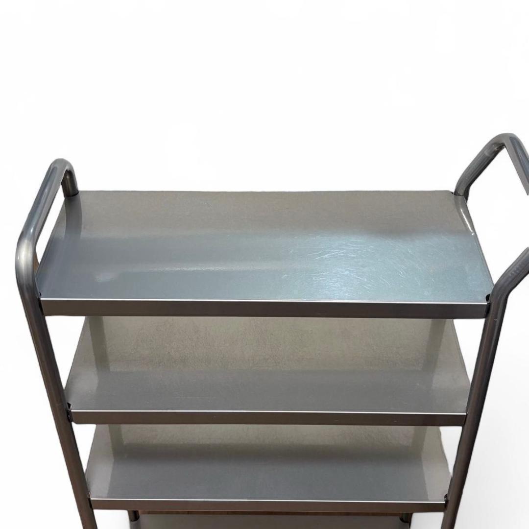 ステンレスワゴン キッチンワゴン ツールワゴン 4輪キャスター インダストリアル