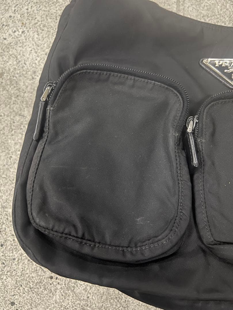 バッグ PRADA nylon utility shoulder bag black