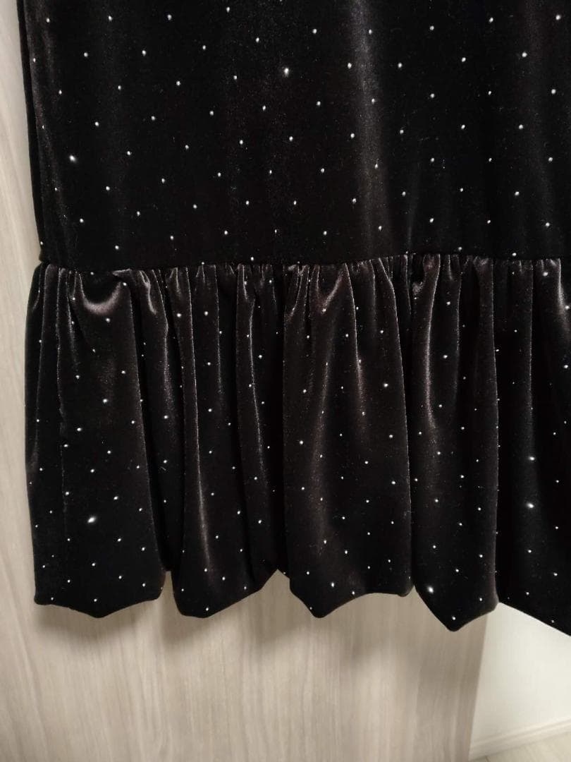 Kastane 【結婚式/オケージョン】ベロアスタッズワンピース