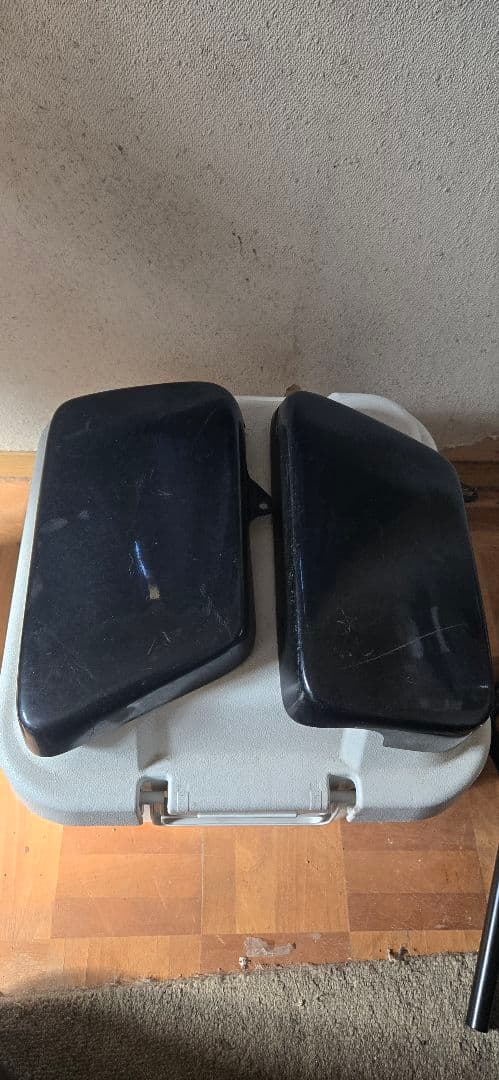 SR400 SR500 ザグリ タンク サイドカバー セット