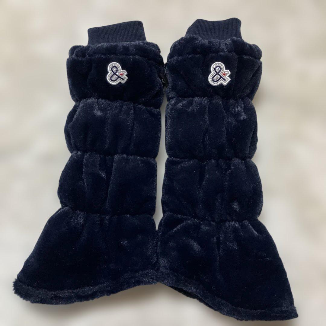 アンパスィ　ファー使いレッグウォーマー　レディース