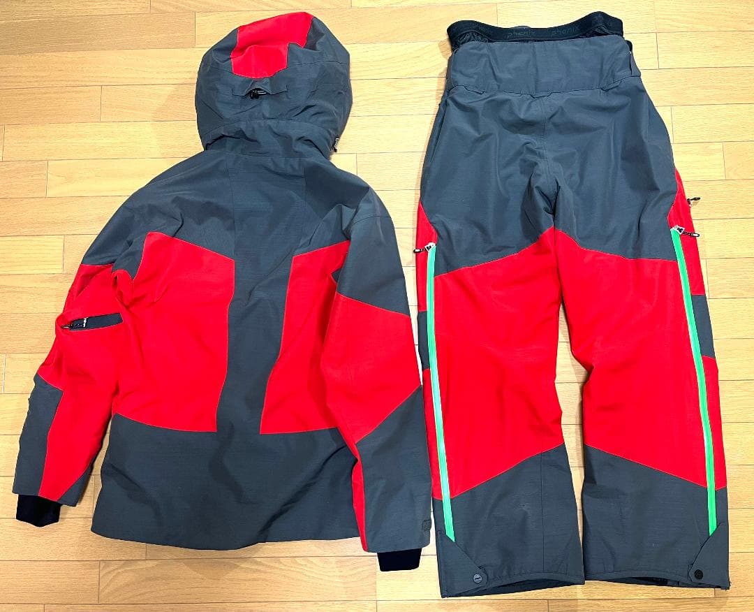 Phenixスキーウェア レッド/グレー Mサイズ