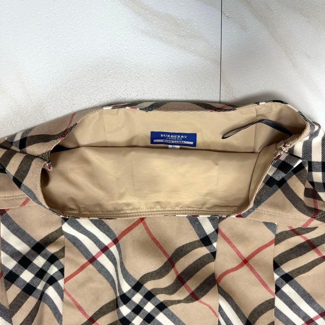 美品✨バーバリー ブルーレーベル ノバチェック プリーツ スカート 36