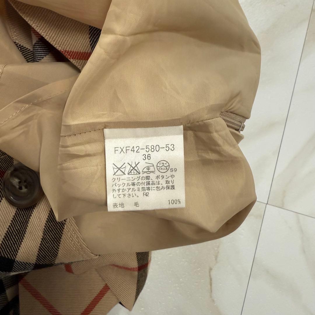 美品✨バーバリー ブルーレーベル ノバチェック プリーツ スカート 36