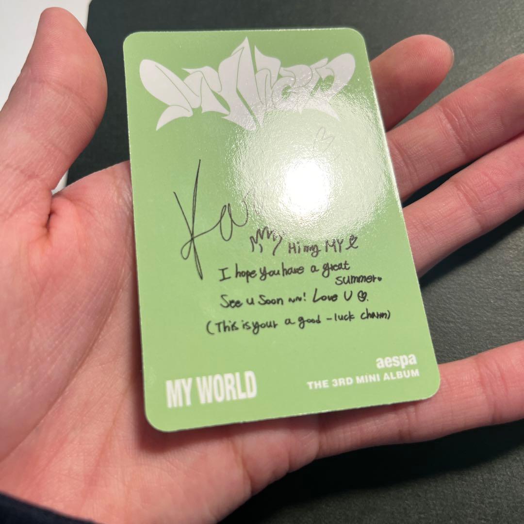 aespa カリナ　トレカ　walmart