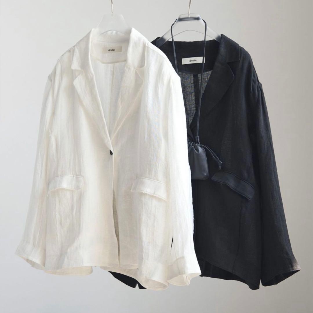 anukeリネンシアージャケット新作