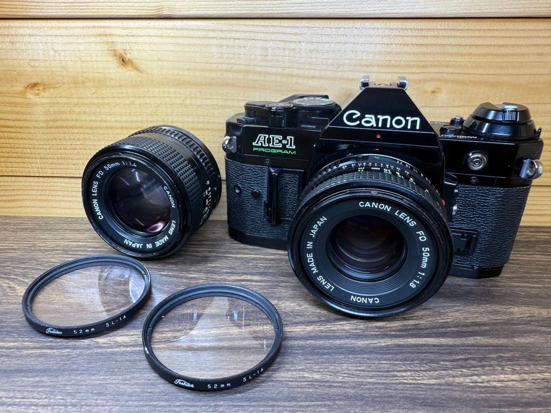 フィルムカメラ Canon AE-1 Program NEW FD 50mm f1.4 f1.8