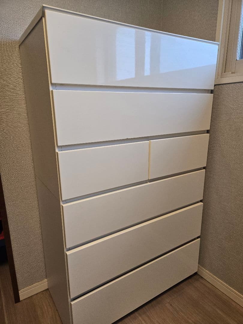 【大人気】ニトリ　ホワイトチェスト 幅80cm 高さ131cm 奥行き42cm