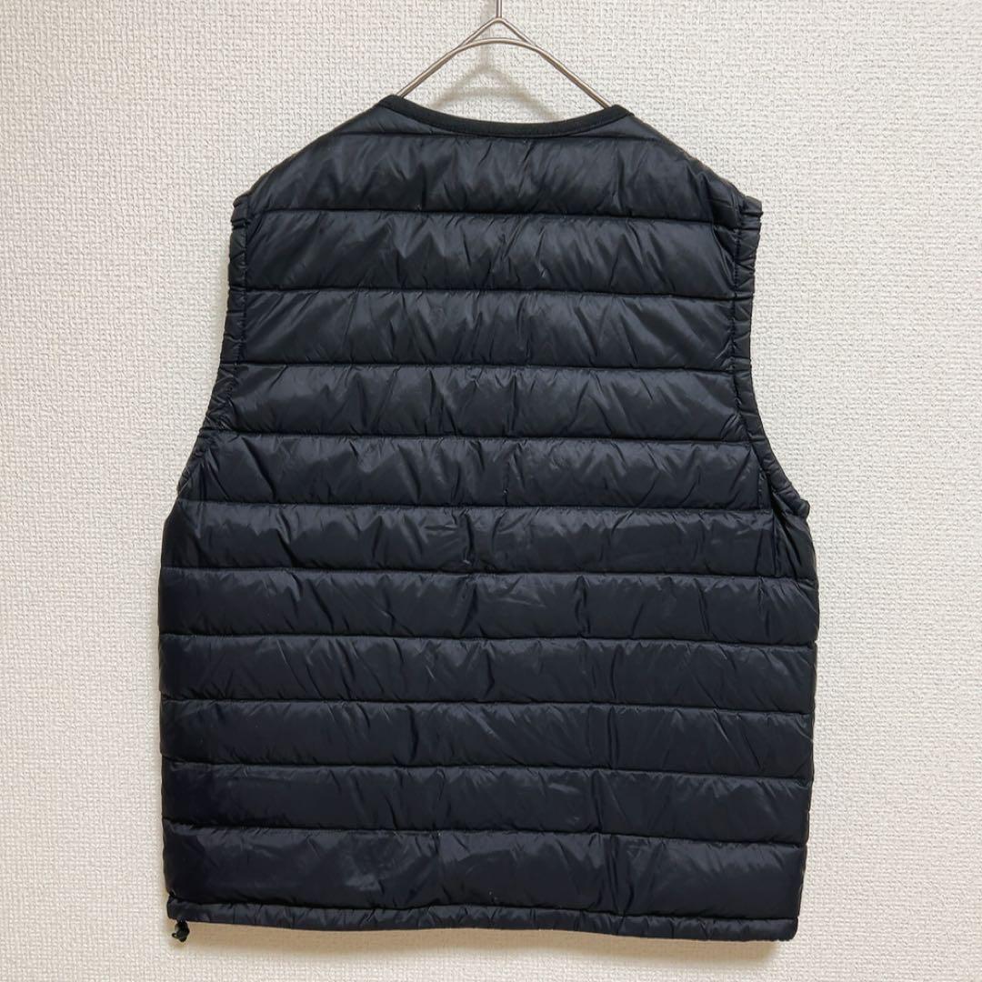 ダントン　DANTON インナーダウン　クルーネック　ベスト　ブラック