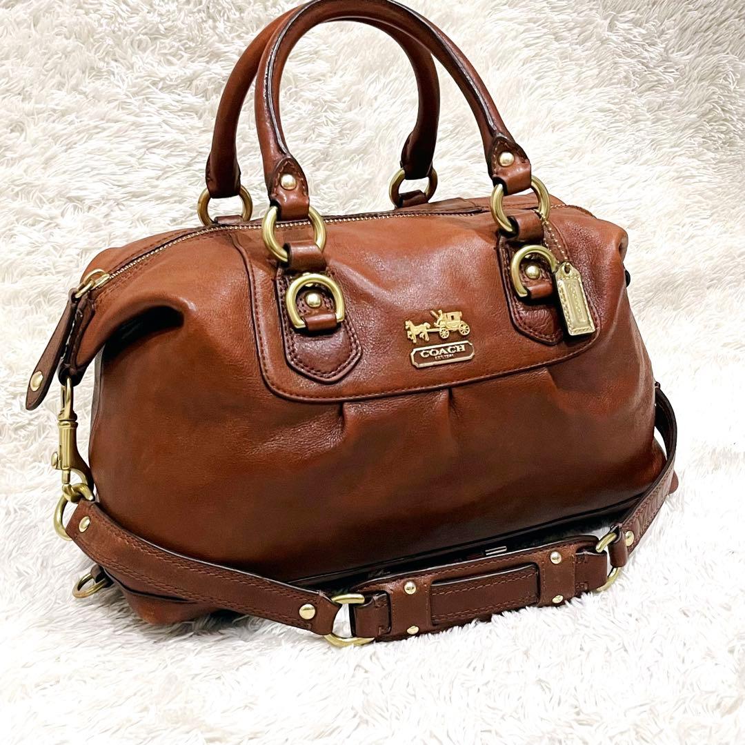 【美品】COACH マディソン サブリナ 2way ショルダーバッグ 12937