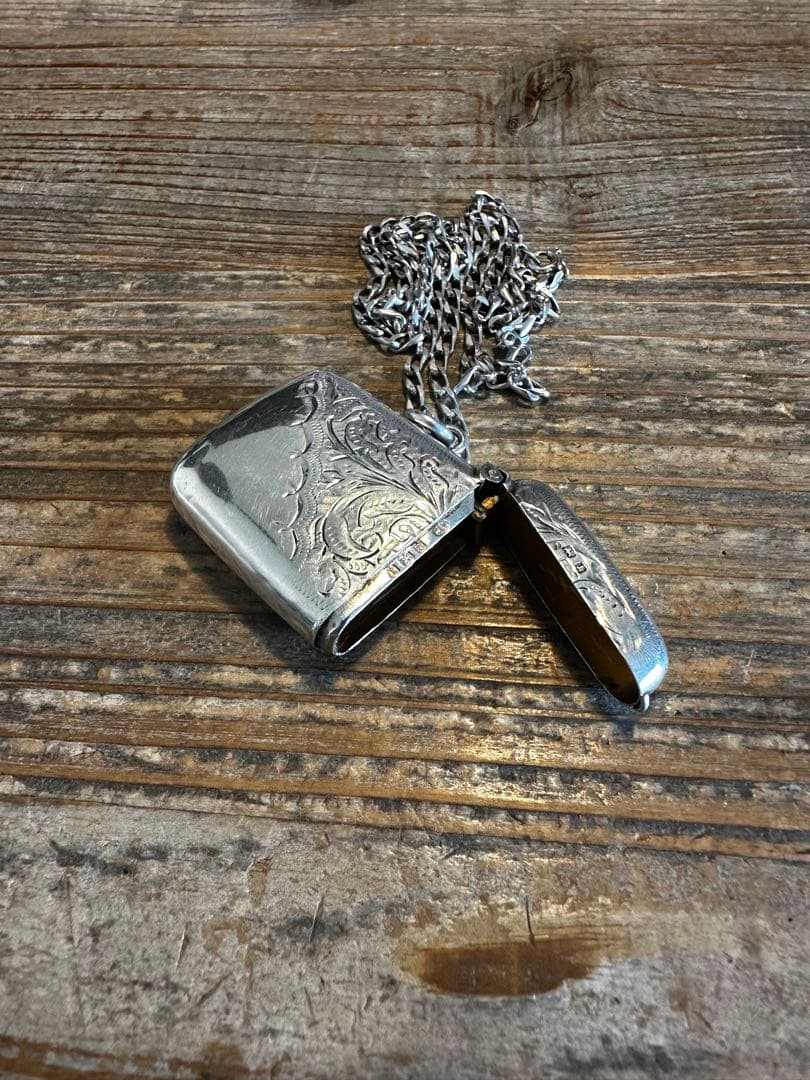 英国アンティーク ヴェスタケース スターリングシルバー