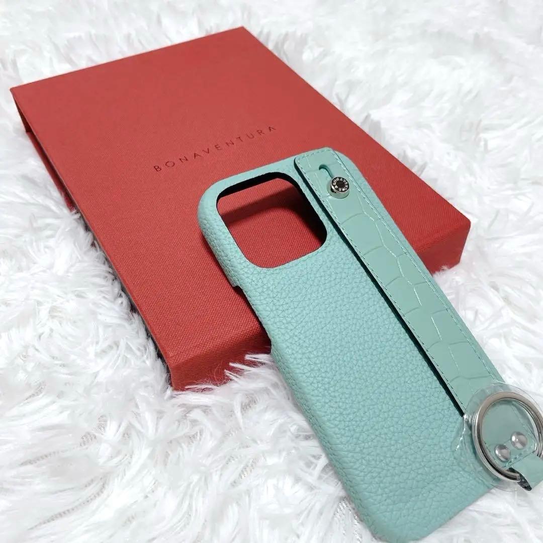 ほぼ新品 BONAVENTURA iPhone 14 Pro ケース クロコ