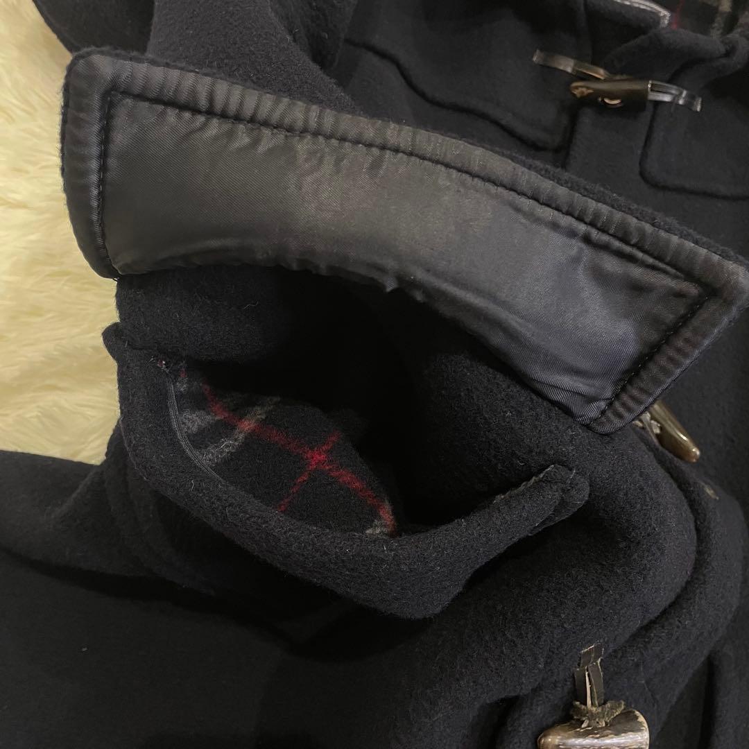 BURBERRYS ダッフルコート ネイビー ノバチェック ウール 英国製