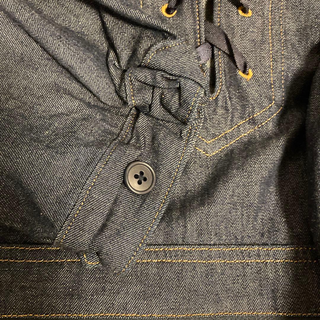 ワンダフルワールド うさぎ刺繍 デニムフーディ ジャケット❁⃘*.゜