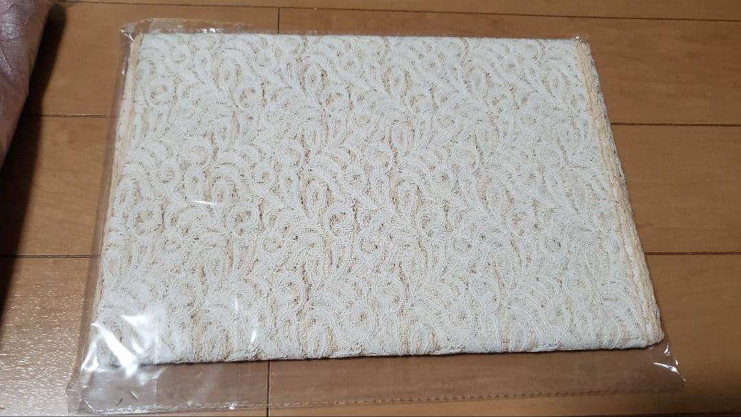 新品未使用　レース浴衣とレース帯のセット　オフホワイト　ピンク　レディース