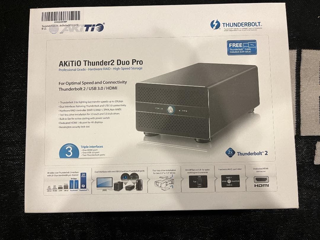 AKiTiO Thunder2 Duo Pro：MTDP-352B