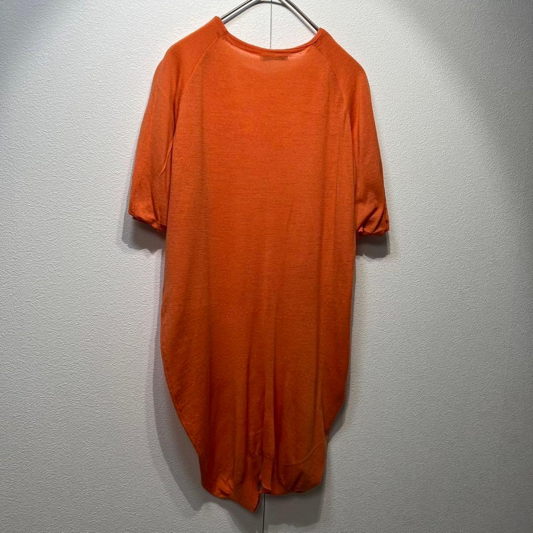 希少 プラダ 上質 ウール デザイン 半袖 ニット チュニック ワンピース 40