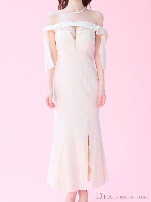 DEA. ディア オフショルリボンドレス